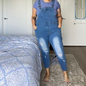 Long overalls!!! Super stretchy